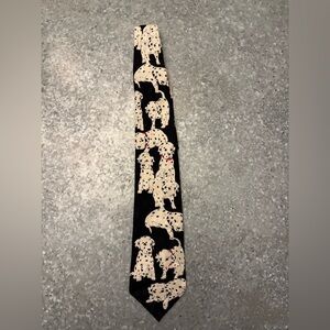 Vintage Dalmatian Puppy Silk Tie – Made in Korea